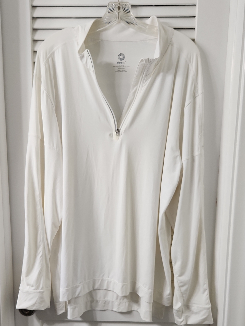 Men's Cream Quarter-Zip Pullover by BCG